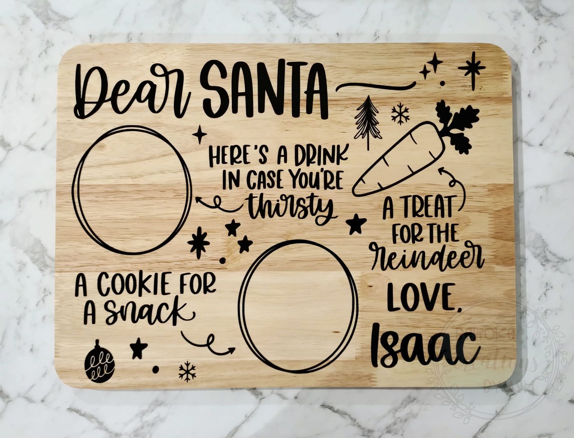 Christmas Eve Santa Snack Board