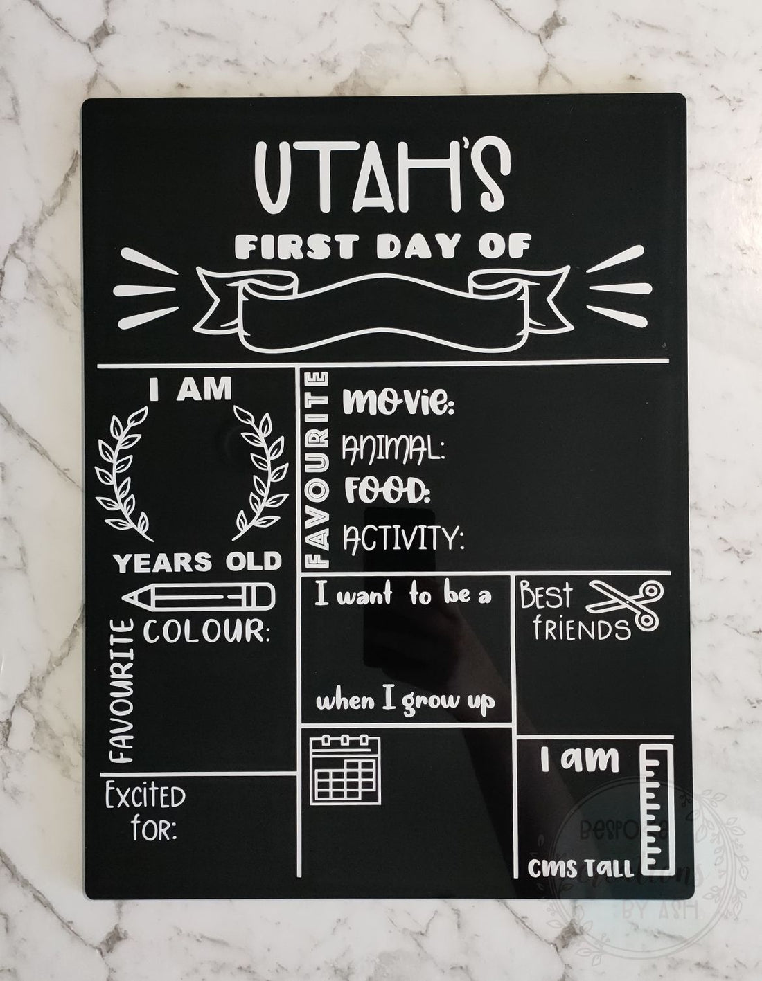 First & Last Day Acrylic Board